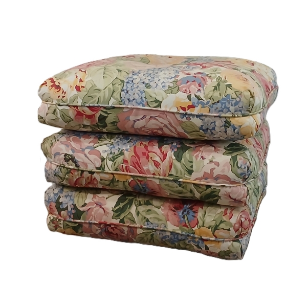 CHINTZ FLORAL OTTOMAN
