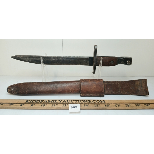 CDN ROSS MK III BAYONET W/ SCABBARD & FROG
