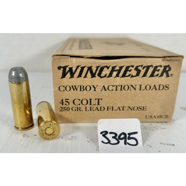 AMMO: 50X WINCHESTER .45 COLT - 250 GR LFP