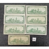 Image 2 : LOT OF 7 - 1967 CDN $1 BANKNOTES