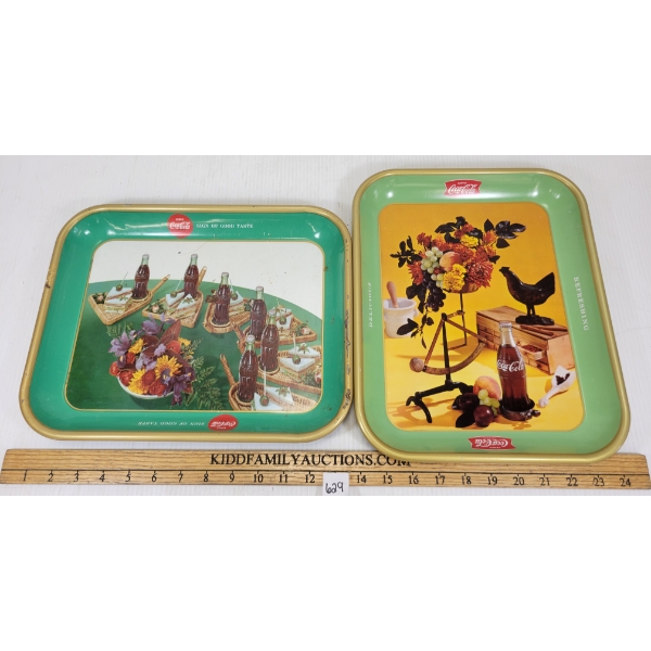 LOT OF 2 - COCA-COLA TRAYS
