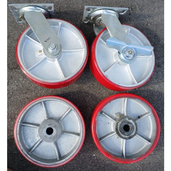 LOT OF 4 - CASTORS - 10IN