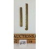 608  LOT OF 2  19TH CENTURY SWISS BRASS DRAWPLATE and MAIN SPRING MEASURING GAUGE  WATCHMAKER TOOLS