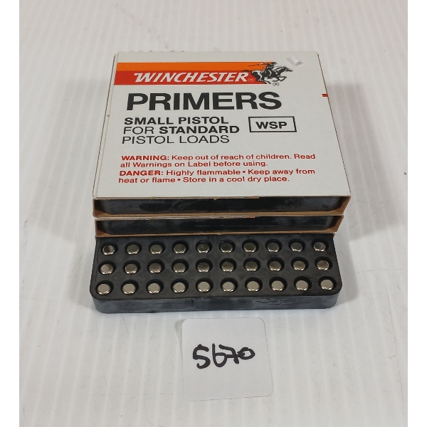 PRIMERS: 300X WINCHESTER NO. WSP SMALL PISTOL PRIMERS