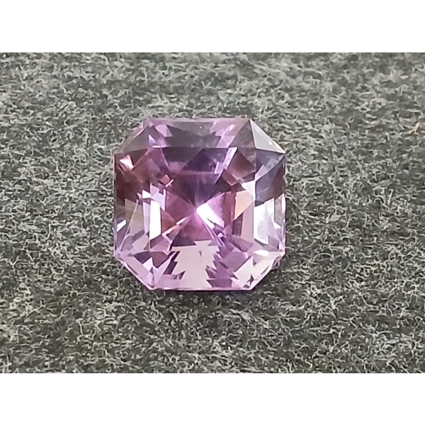 CUT-CORNER SQUARE MIXED CUT NATURAL STRONG AMETHYST ($6,370 APPRAISAL)
