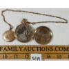 Image 3 : T. EATON CASHIER A. W. C. CO  POCKET WATCH W/ CHAIN & LOCKET