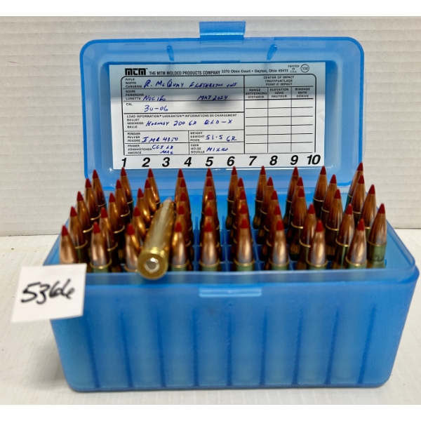 AMMO: 50X .30-06 SPRG 200GR. - RELOADS 