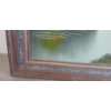 Image 4 : SUMMER MOUNTAIN SCENE BY G. WHITMAN - FRAMED OIL ON CANVAS