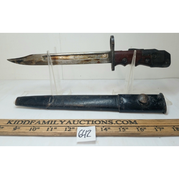 WWII BRITISH NO. 7 MK1/L BAYONET W/ SCABBARD
