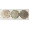 Image 2 : LOT OF 3 - 1923, 1939 & 1966 BRITISH SILVER FLORINS