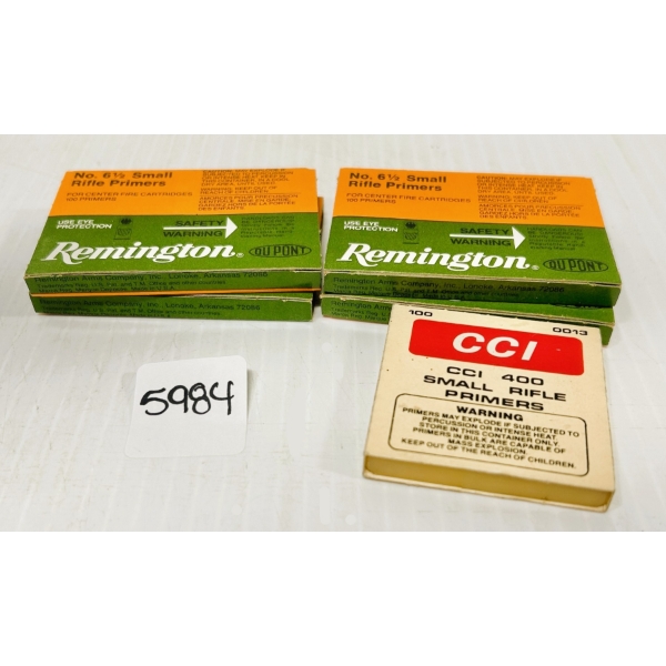 PRIMERS: 360X REMINGTON #6-1/2 SMALL RIFLE - SEALED 