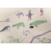 Image 4 : LOT OF 2 - BIRD & NORTHERN LANDSCAPE - SIGNED - COLOURED PENCIL ON PAPER