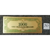 Image 2 : 1928 U.S. $1000 BANKNOTE - 24K GOLD LEAF