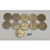 Image 1 : LOT OF 11 - CDN DOLLAR COINS - INCL 1968, '69 & '70, ETC.