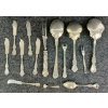 Image 2 : LOT OF 14 - STERLING SILVERWARE PIECES - INCL R. WALLACE