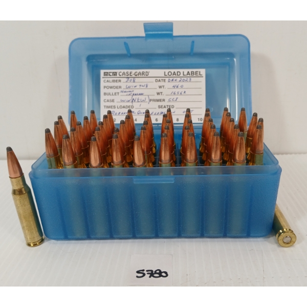 AMMO: 50X MIXED .308 WIN - 165GR - HORNADY INTERLOK - RELOADS