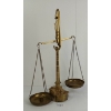 Image 4 : BRASS OFFICE LETTER SCALE W/ WEIGHTS