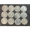 Image 1 : LOT OF 12 - 1962 CDN 10 CENT COINS