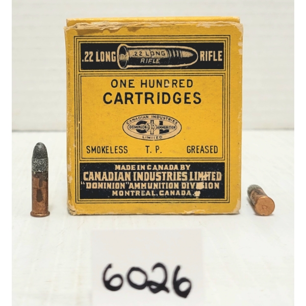 AMMO: APPROX. 95X DOMINION .22 LR RF