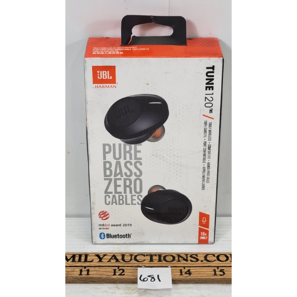 JBL HARMAN PURE BASS ZERO CABLES EARBUDS - AS NEW - (P20119260)