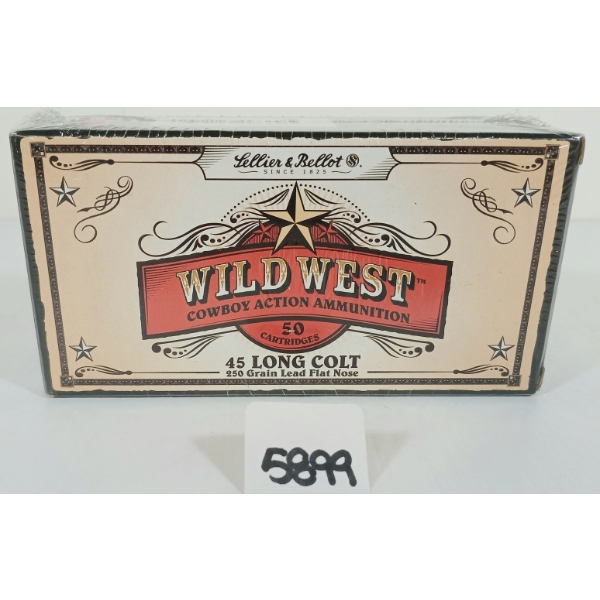 AMMO: 50X LELLIER & BELLOT WILD WEST .45 LONG COLT - 250GR - FN