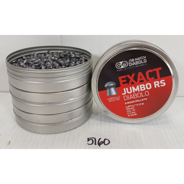 PELLETS: 2000X JSB MATCH DIABOLO - .22 - 13GR 