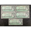 Image 4 : LOT OF 21 - 1967 CDN $1 BANKNOTES