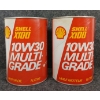 Image 3 : LOT OF 2 - SHELL MOTOR OIL LITRE CANS