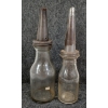 Image 3 : LOT OF 2 - UNKNOWN QT & PT MOTOR OIL BOTTLES