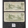 Image 2 : LOT OF 2 - 1969 & 1979 CDN $20 DOLLAR BANKNOTES