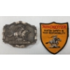 Image 2 : LOT OF 7 - WINCHESTER SEW-ON CLOTHING PATCH, BELT BUCKLE, PETERBOROUGH GUNS MAIL ORDER FORMS, ETC