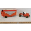 Image 1 : TIN FRICTION OVERLAND FREIGHT SERVICE TRUCK W/ TRAILER