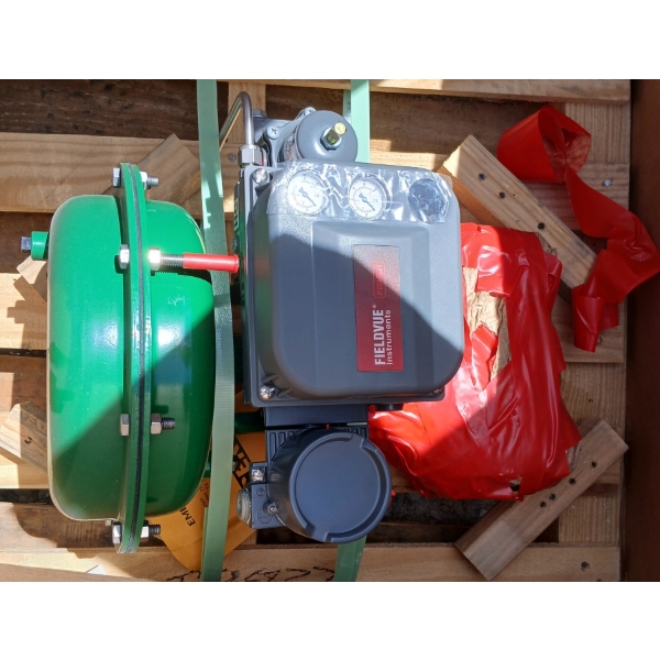 EMERSON THREE WAY VALVE - PNEUMATIC ACTUATOR - AS NEW