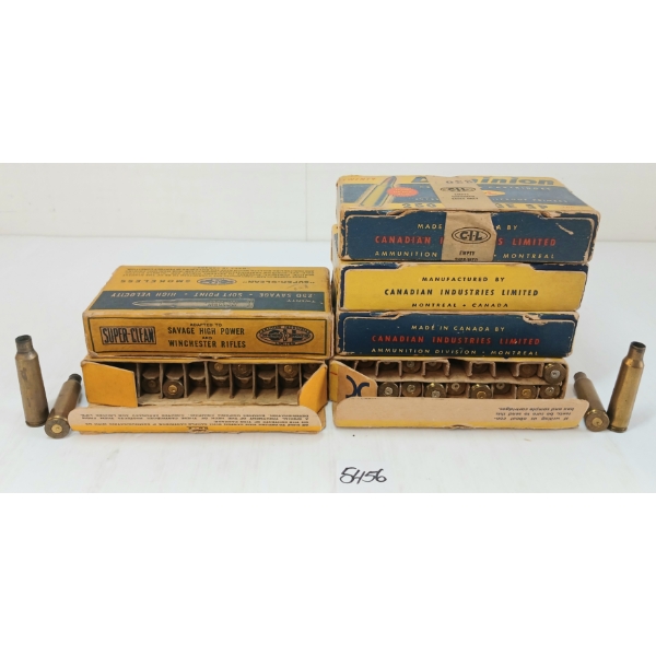 BRASS: 120X DOMINION .250SAV - ORIG. BOXES - ONCE FIRED