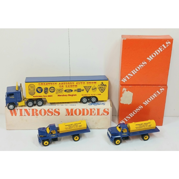 LOT OF 3 - WINROSS DIECAST HERSHEY REGION TRUCK MODELS 
