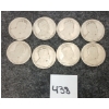 Image 2 : LOT OF 8 - 1908 & 1910 CDN SILVER 25 CENT PCS