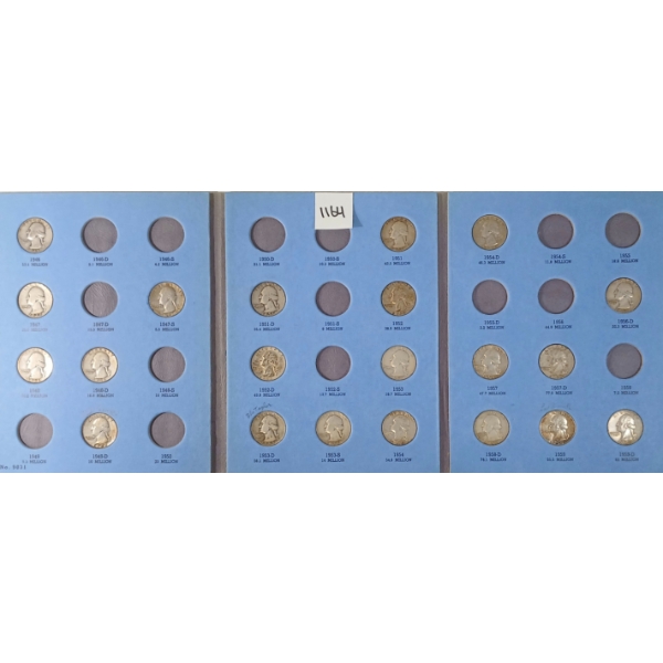 1946-1959 WASHINGTON HEAD SILVER QUARTERS BOOKLET