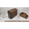Image 4 : LOT OF 2 - UNION MADE WALL BOX & PHILCO RADIO