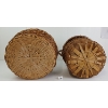 Image 5 : LOT OF 2 - NATIVE HAND WOVEN BASKETS W/ LIDS