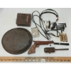 Image 2 : JOB LOT - IRISH REGIMENT BAND CASE, HEADPHONES, MESS TIN, VINTAGE FIREARM TOOLS, ETC