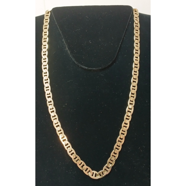 10K GOLD FLAT CUBAN LINK NECKLACE