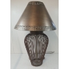 Image 6 : METAL BASKET LAMP W/ CELESTIAL COPPER SHADE