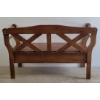 Image 4 : ARTS & CRAFT STORAGE BENCH - RED WOOD STAIN