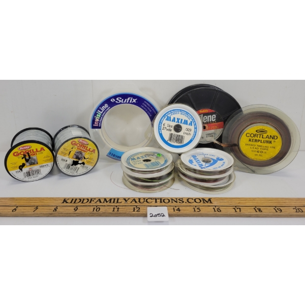 LOT OF 11 - MISC FISHING LINE - INCL BERKLEY, ETC