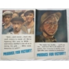 Image 1 : LOT OF 2 - WWII US PROPAGANDA POSTERS - "PRODUCE FOR VICTORY!"