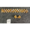 Image 1 : LOT OF 2 - SHERMAN RHINESTONE BRACELET & CLIP ON EARRINGS