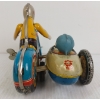 Image 5 : Q.S.H. TIN WIND UP MOTORCYCLIST W/ SIDECAR