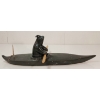 Image 6 : KAYAKER BY SIMEONIE UPPIK (PRS CDN ARTIST) - SINEW, STONE & WOOD
