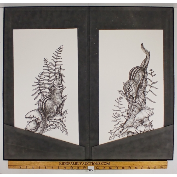 LOT OF 2 - "THE WOODLAND ENSEMBLE" BY CHRISTINE MARSHALL (PRS CDN ARTIST) - LITHO PRINTS