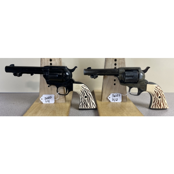 LOT OF 2 - SINGLE ACTION STYLE AIR PISTOLS IN .177/.22 BB/PELLET - NO PAL REQUIRED 